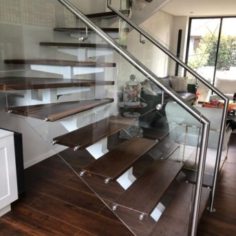 barandas para escaleras en acero